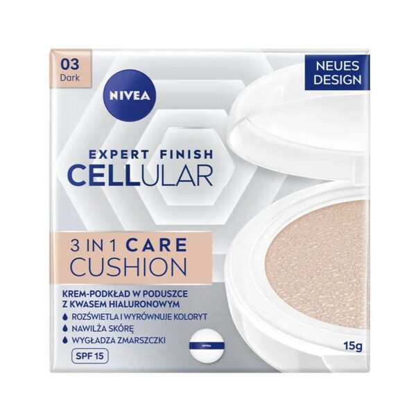 Nivea Expert Finish Cellular 3in1 Care Cushion krem-podkład w poduszce SPF15 03 Dark 15ml