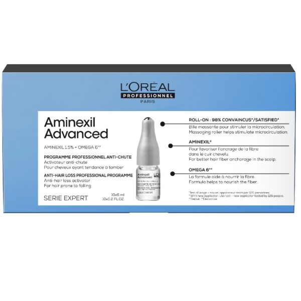 L'Oreal Professionnel Serie Expert Aminexil Advanced zaawansowana kuracja przeciw wypadaniu włosów 10x6ml