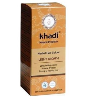 Khadi Herbal Hair Colour henna do włosów Jasny Brąz 100g