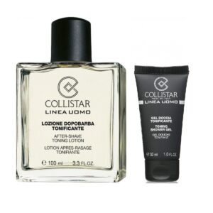 Collistar Zestaw After-Shave Toning Lotion woda tonizująca po goleniu 100ml + Toning Shower Gel tonizujący żel pod prysznic 30ml