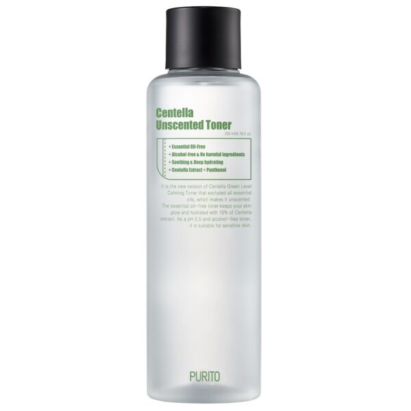 PURITO Centella Unscented Toner bezzapachowy toner z ekstraktem z wąkroty azjatyckiej 200ml