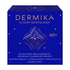 Dermika Luxury Neocollagen 60+ kolagenowy krem naprawczy do redukcji zmarszczek i bruzd na dzień i na noc 50ml