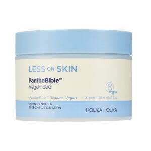 HOLIKA HOLIKA Less On Skin Panthebible Vegan Pad łagodzące płatki do miejscowego stosowania na skórze 180ml