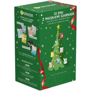 Garnier Kalendarz Adwentowy zestaw 12 masek na tkaninie