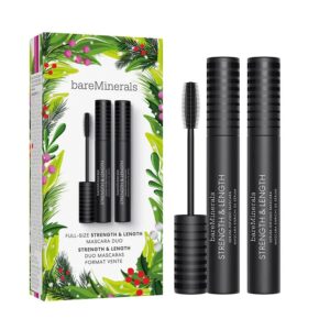 bareMinerals Strengh & Length Mascara Duo wzmacniająco-wydłużających tusz do rzęs 2x8ml