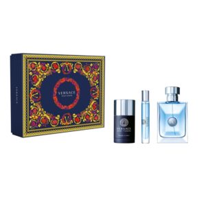 Versace Pour Homme zestaw woda toaletowa spray 100ml + woda toaletowa spray 10ml + dezodorant sztyft 75ml