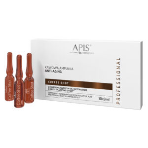 APIS Coffee Shot kawowa ampułka anti-aging z kwasem kawowym 5% i ekstraktem z maku 10x3ml