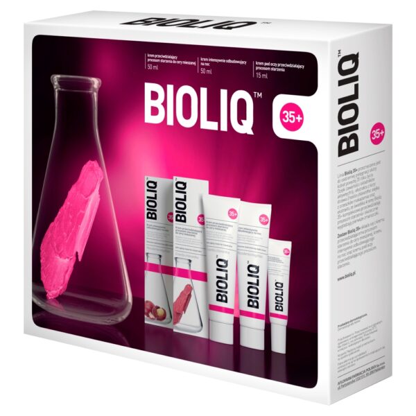 BIOLIQ 35+ zestaw krem cery mieszanej 50ml + krem na noc 50ml + krem pod oczy 15ml