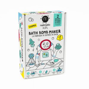 Nailmatic Kids Bath Bomb Maker zestaw do tworzenia kul kąpielowych Cosmos 2 kształty