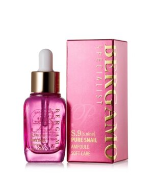 BERGAMO S.9 Pure Snail Ampoule Soft Care serum do twarzy ze śluzem ślimaka 30ml