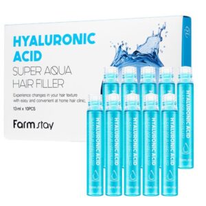 FarmStay Hyaluronic Acid Super Aqua Hair Filler nawilżające ampułki do włosów 10x13ml