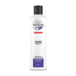 NIOXIN System 6 Cleanser Shampoo oczyszczający szampon do włosów po zabiegach chemicznych znacznie przerzedzonych 300ml