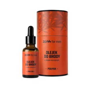 Zew For Men Olejek do brody z olejem konopnym Połysk 30ml