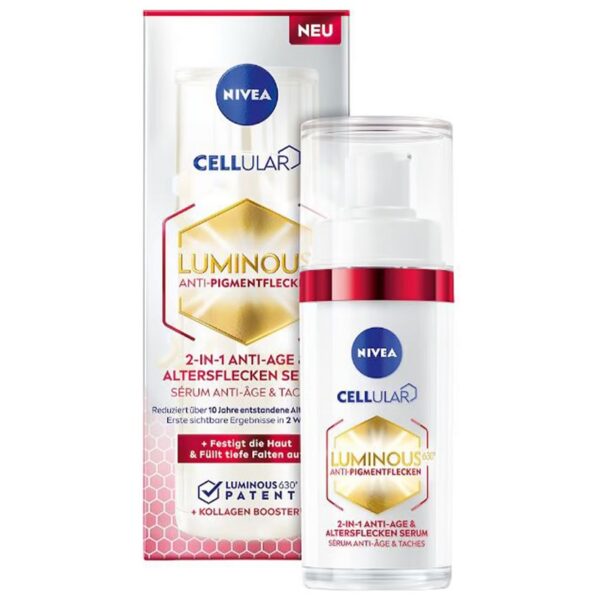 Nivea Cellular Luminous 630® anti-age serum 2w1 na przebarwienia i zmarszczki 30ml