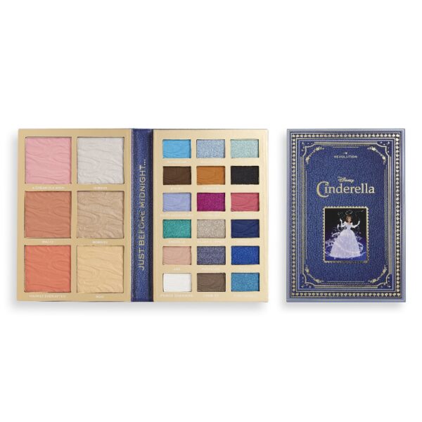 Makeup Revolution I Heart Revolution Disney Fairytale Book Palette paleta do makijażu twarzy Cinderella 51g