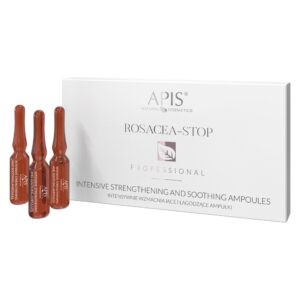 APIS Rosacea-Stop intensywnie wzmacniające i łagodzące ampułki dla cery z trądzikiem różowatym i wrażliwej 10x3ml