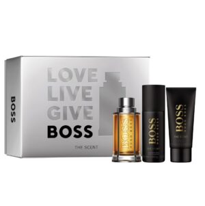 Hugo Boss The Scent For Man zestaw woda toaletowa spray 100ml + dezodorant spray 150ml + żel pod prysznic 100ml