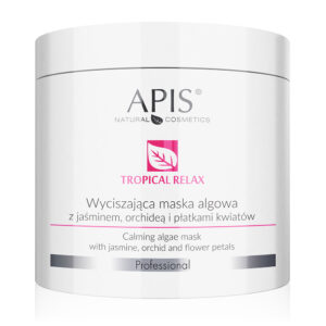 APIS Tropical Relax wyciszająca maska algowa z jaśminem orchideą z płatkami kwiatów 200g