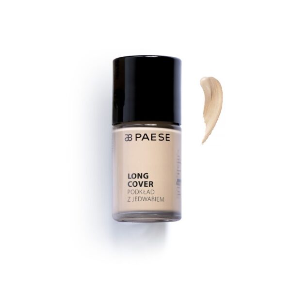 Paese Long Cover Foundation podkład z jedwabiem do skóry suchej 02N Jasny Beż 30ml