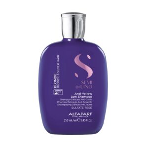 Alfaparf Semi Di Lino Blonde Anti-Yellow Low Shampoo delikatny szampon do włosów blond i rozjaśnianych 250ml