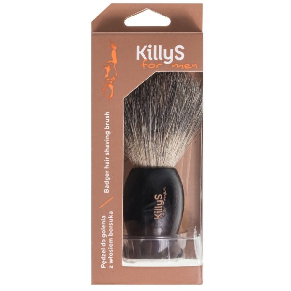 KillyS For Men Badger Hair Shaving Brush pędzel do golenia z włosiem borsuka