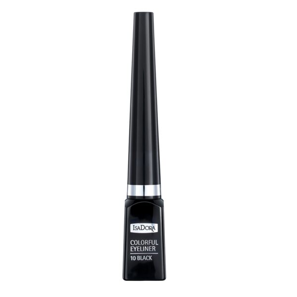 Isadora Colorful Eyeliner trwały eyeliner w pędzelku 10 Black 4ml