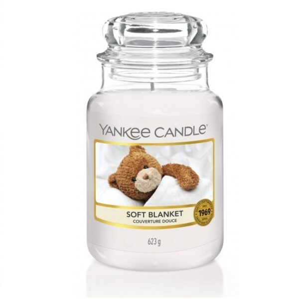 Yankee Candle Świeca zapachowa duży słój Soft Blanket 623g