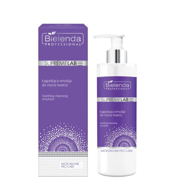 Bielenda Professional SupremeLab Microbiome Pro Care łagodząca emulsja do mycia twarzy 175g