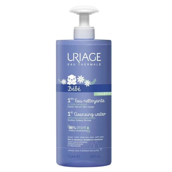 URIAGE Bebe 1st Cleansing Water woda oczyszczająca dla dzieci bez spłukiwania 1000ml