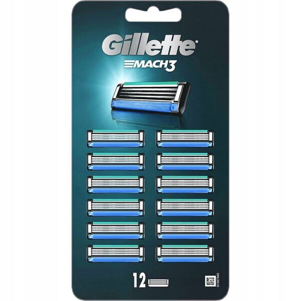 Gillette Mach3 wymienne ostrza do maszynki do golenia 12szt