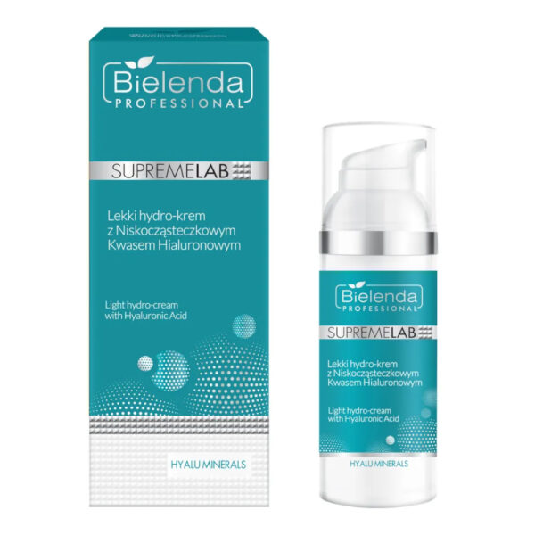 Bielenda Professional SupremeLab Hyalu Minerals lekki hydro-krem z niskocząsteczkowym kwasem hialuronowym 50ml