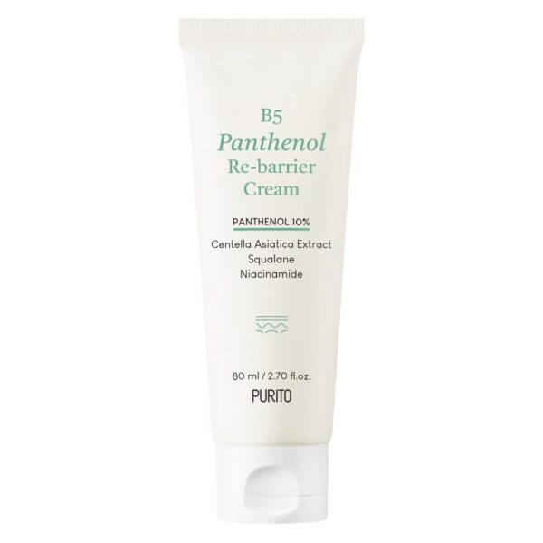 PURITO B5 Panthenol Re-Barrier Cream łagodzący krem regenerujący z pantenolem 80ml