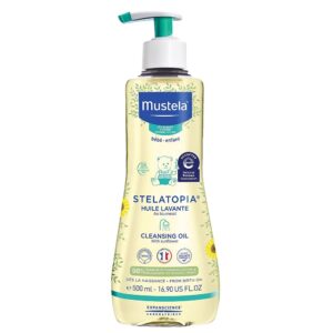 Mustela Stelatopia Cleansing Oil olejek do mycia dla dzieci i niemowląt od 1 dnia życia 500ml