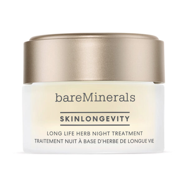 bareMinerals Skinlongevity Long Life Herb Night Treatment ziołowy krem do twarzy na noc 50ml