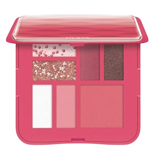 Pupa Milano 3D Effects Design S Eyeshadow Palette paleta cieni do powiek Coral 8g