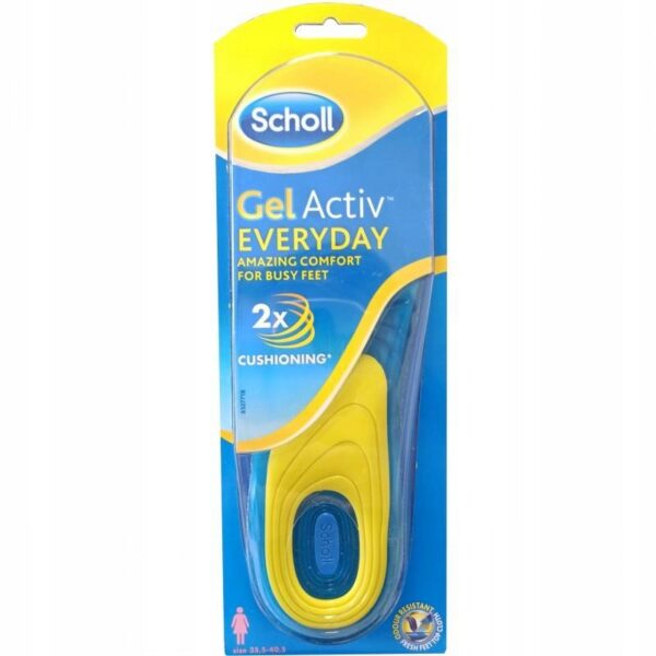 Scholl GelActiv Everyday żelowe wkładki do obuwia dla kobiet r.35.5-40.5 2szt.