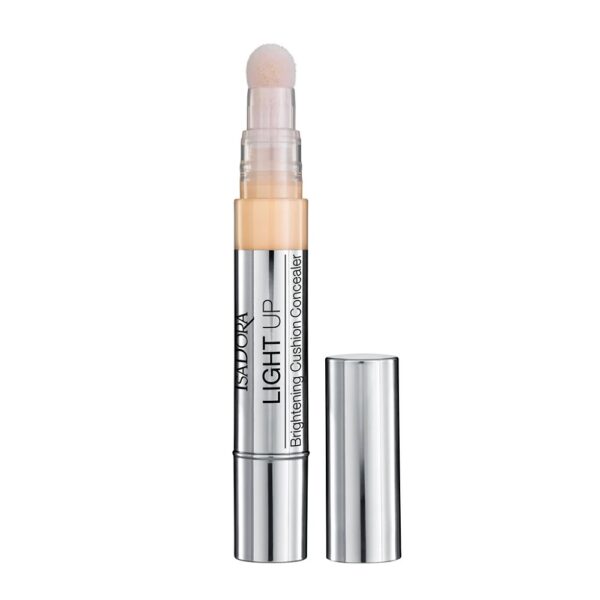 Isadora Light Up Brightening Cushion Concealer rozświetlający korektor z aplikatorem w formie gąbeczki 01 Porcelain 4.2ml