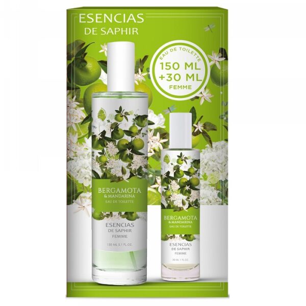 Saphir Esencias Bergamota & Mandarina zestaw woda toaletowa spray 150ml + woda toaletowa spray 30ml