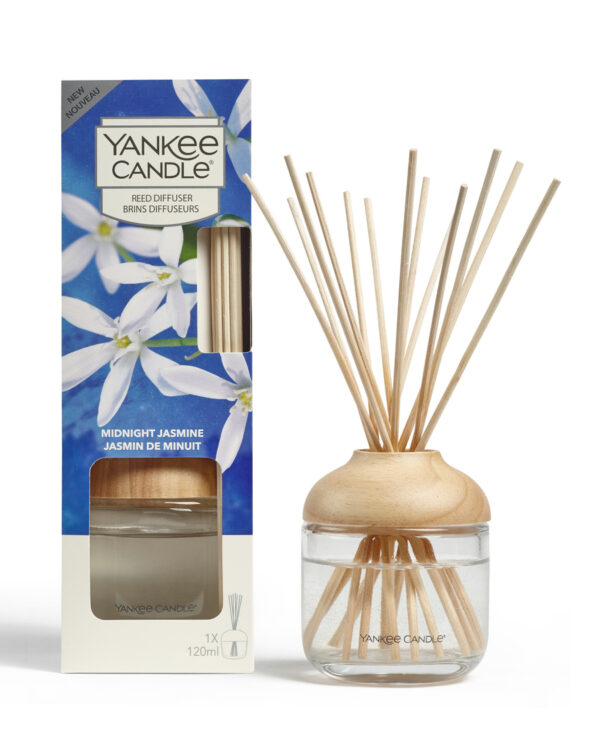 Yankee Candle Reed Diffuser pałeczki zapachowe z dyfuzorem Midnight Jasmine 120ml