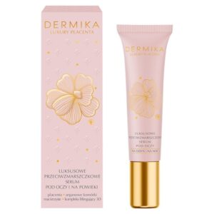 Dermika Luxury Placenta luksusowe przeciwzmarszczkowe serum pod oczy i na powieki 15ml