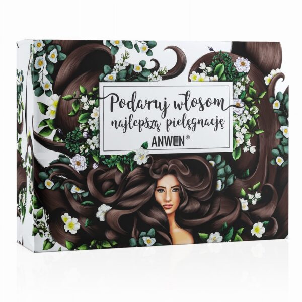 Anwen Podaruj Włosom Najlepszą Pielęgnację zestaw Hair Me More szampon do włosów 200ml + Nothing Sili maska do włosów 200ml + Happy Ends serum na końcówki 20ml