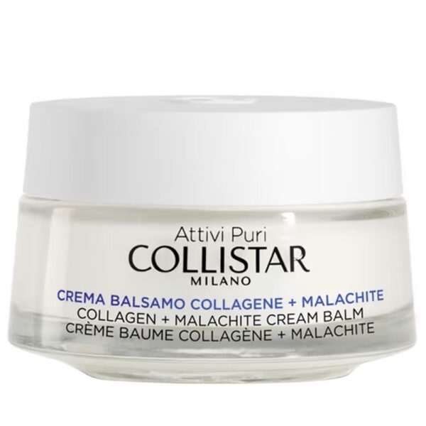 Collistar Attivi Puri Collagen + Malachite Cream Balm przeciwzmarszczkowy krem-balsam do twarzy z kolagenem i malachitem 50ml