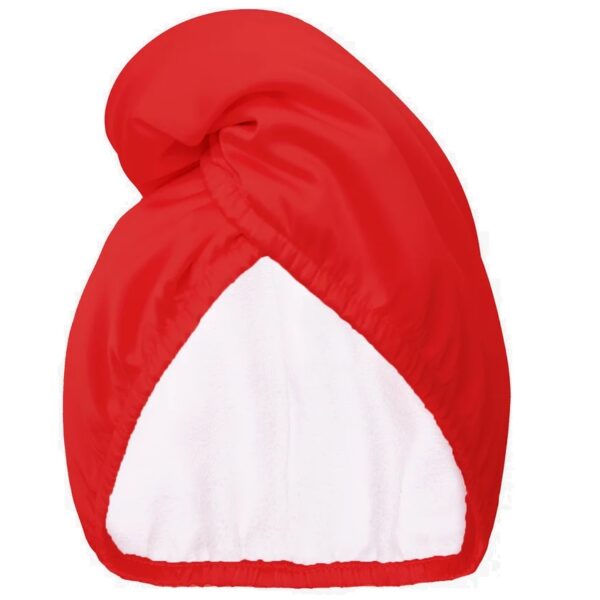 Glov Satin Towel Wrap dwustronny turban satynowy do włosów Red