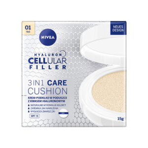 Nivea Hyaluron Cellular Filler 3in1 Care Cushion pielęgnujący krem-podkład w poduszce SPF15 01 Light 15g