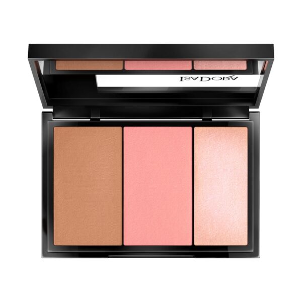 Isadora Face Sculptor 3-in-1 Palette paleta modelująca 62 Cool Pink 12g