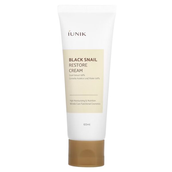 iUNIK Black Snail Restore Cream przeciwstarzeniowy krem regenerujący 60ml