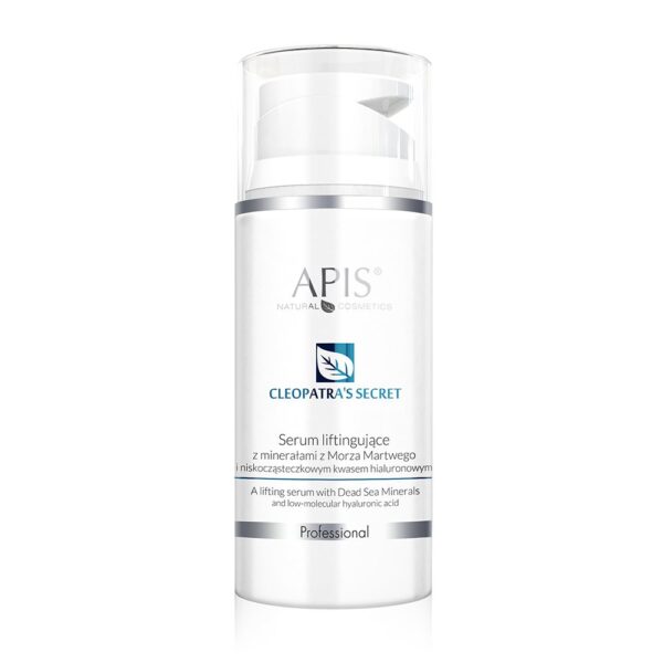 APIS Cleopatra's Secret serum liftingujące z minerałami z Morza Martwego i niskocząsteczkowym kwasem hialuronowym 100ml