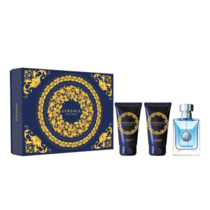 Versace Pour Homme zestaw woda toaletowa 50ml + balsam po goleniu 50ml + żel pod prysznic 50ml