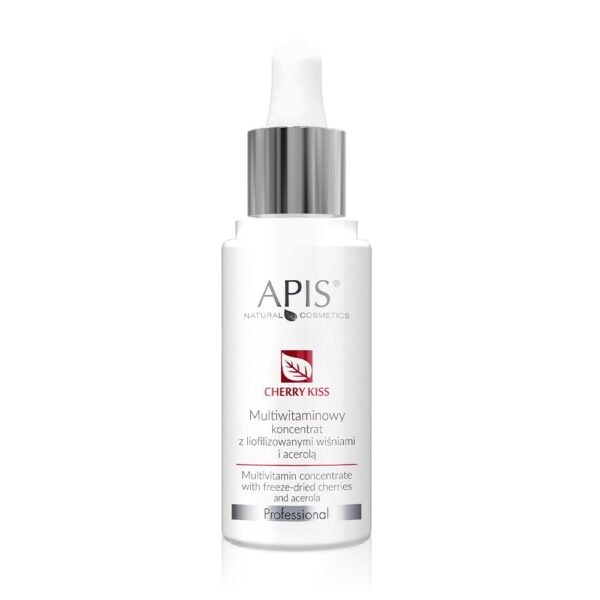 APIS Cherry Kiss multiwitaminowy koncentrat z liofilizowanymi wiśniami i acerolą 30ml