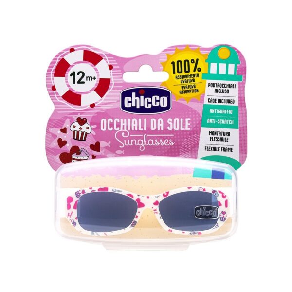 Chicco Okulary przeciwsłoneczne dla dziewczynki 12m+ Białe